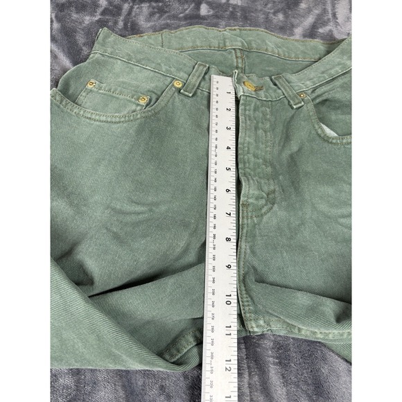 Vintage Gap Jeans Women's Green High Rise Classic Straight Leg Jeans Size‎ 30X34 - Picture 4 of 8